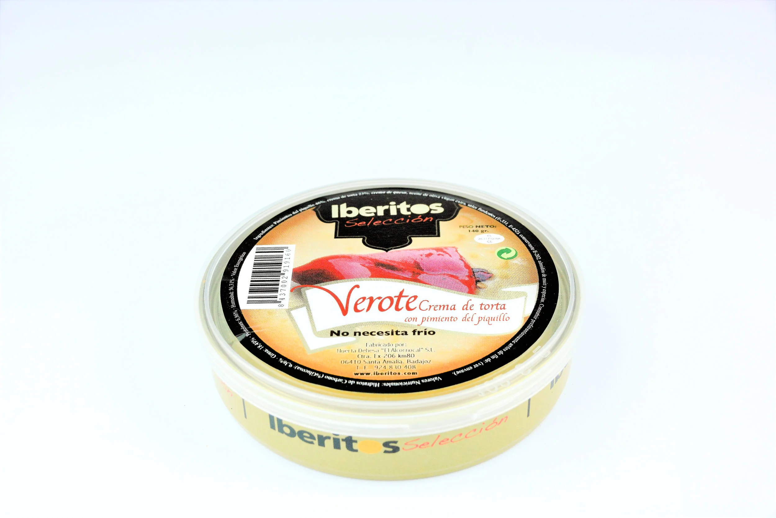 Iberitos Verote - Torta Cheese with Piquillo Peppers - 140grs