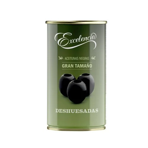 NEW! Large Black Pitted Olives - 350grs