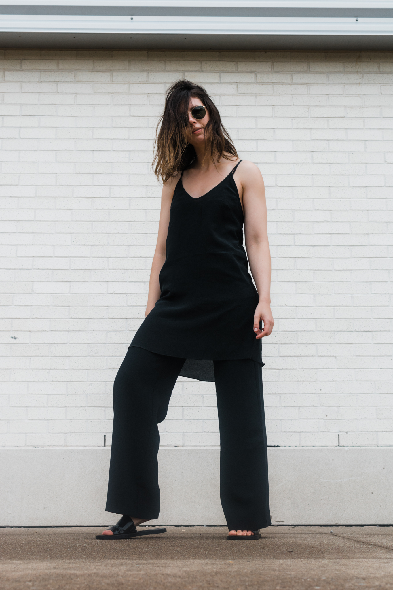 How To Layer a Slip Dress Over Pants — style apotheca