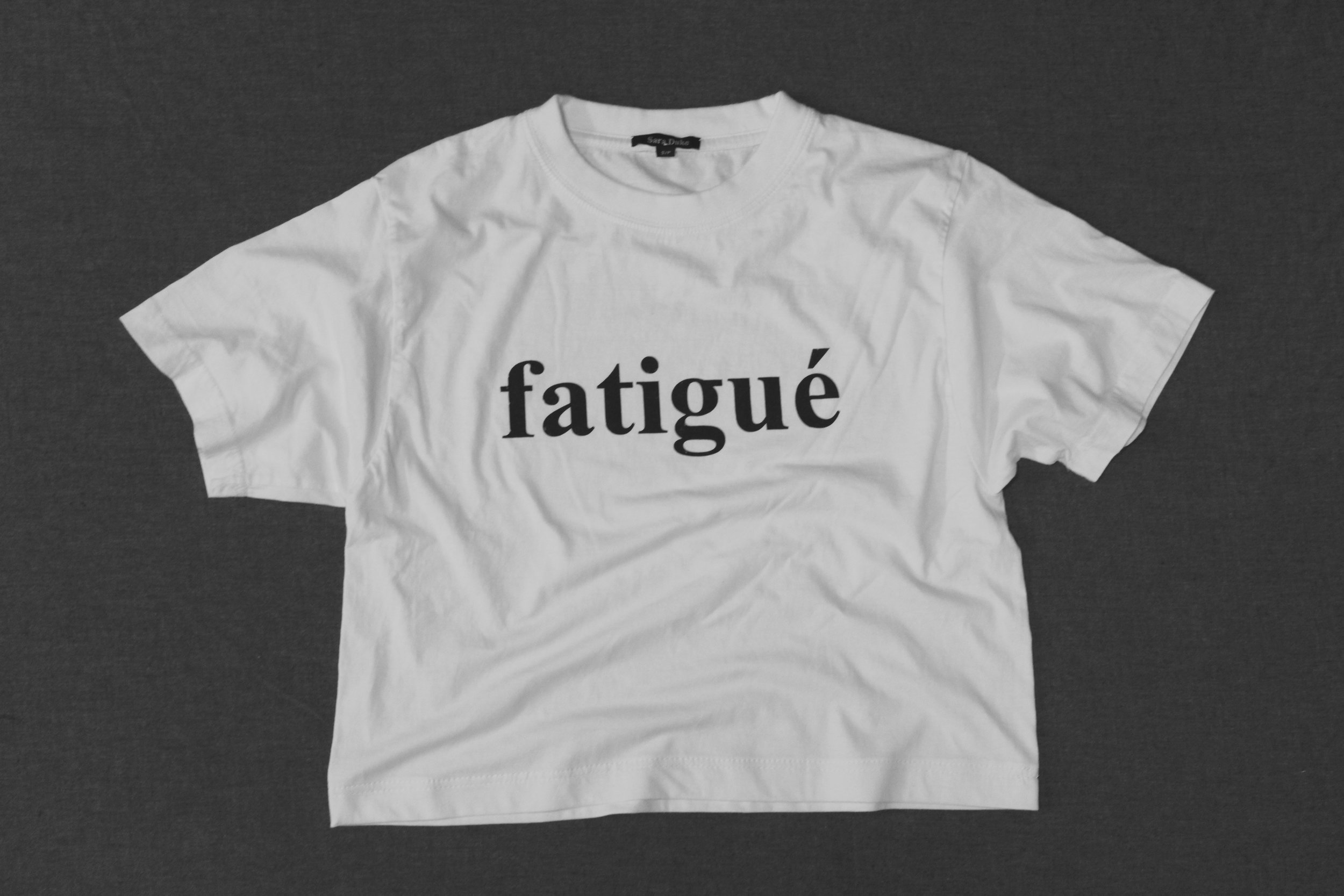 Distressed Text Françoise Tee