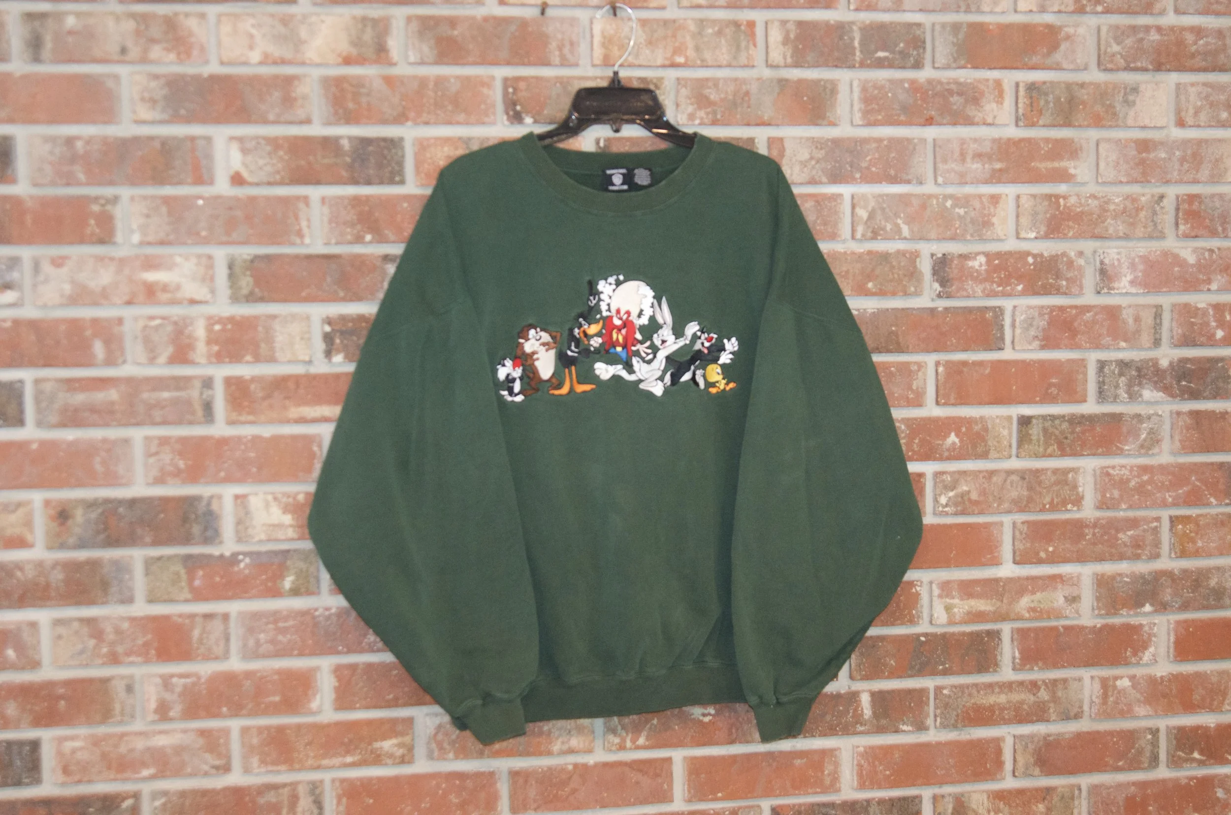 Looney tunes embroidered sweatshirts Clearance
