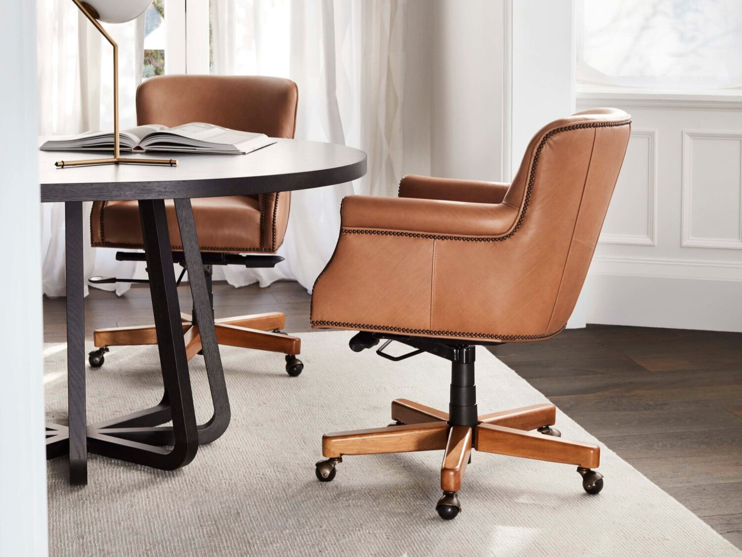 aniline leather office chair