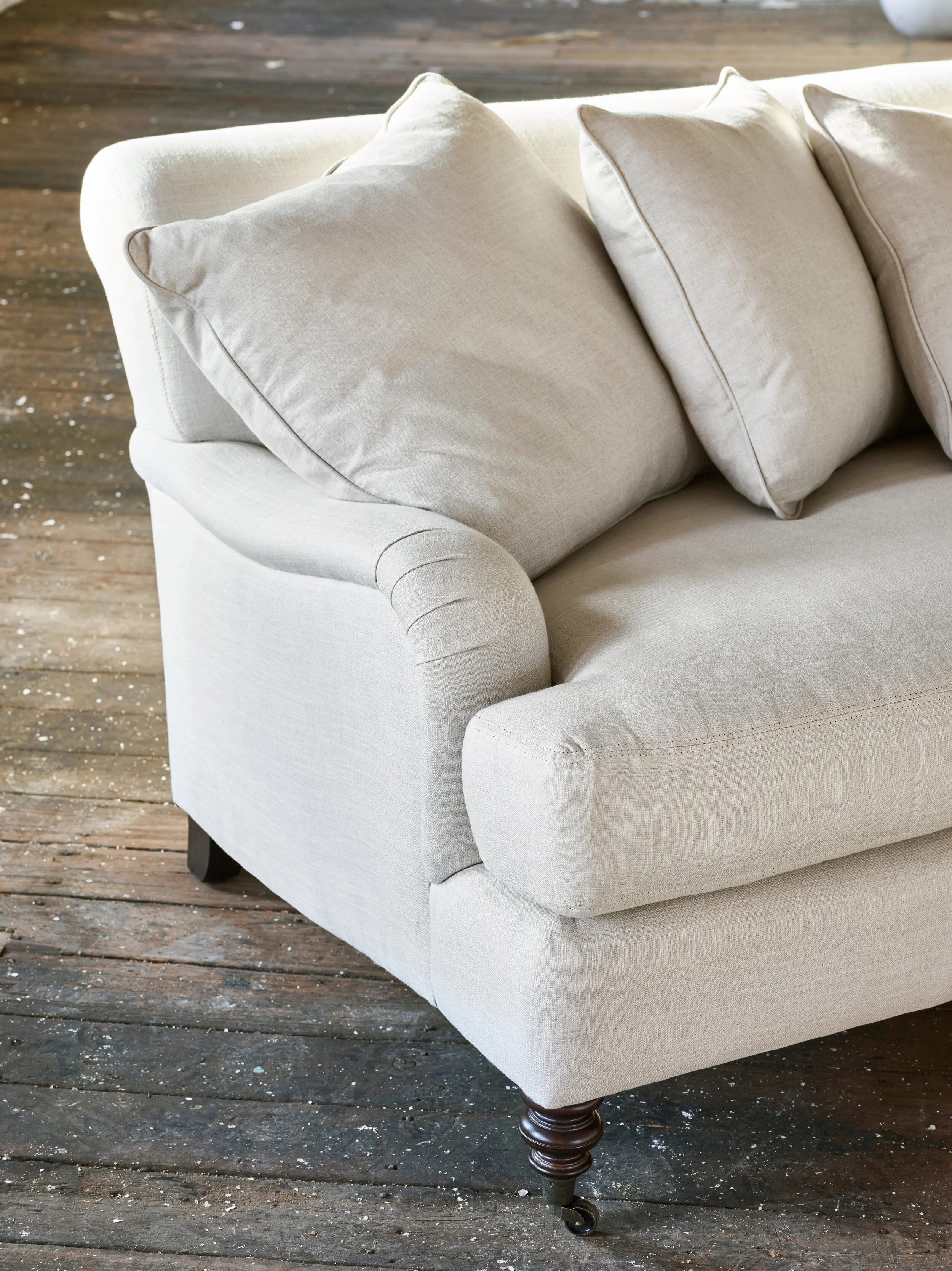 Hannover Sofa in Gent Flax James Stewart Furniture — James Stewart