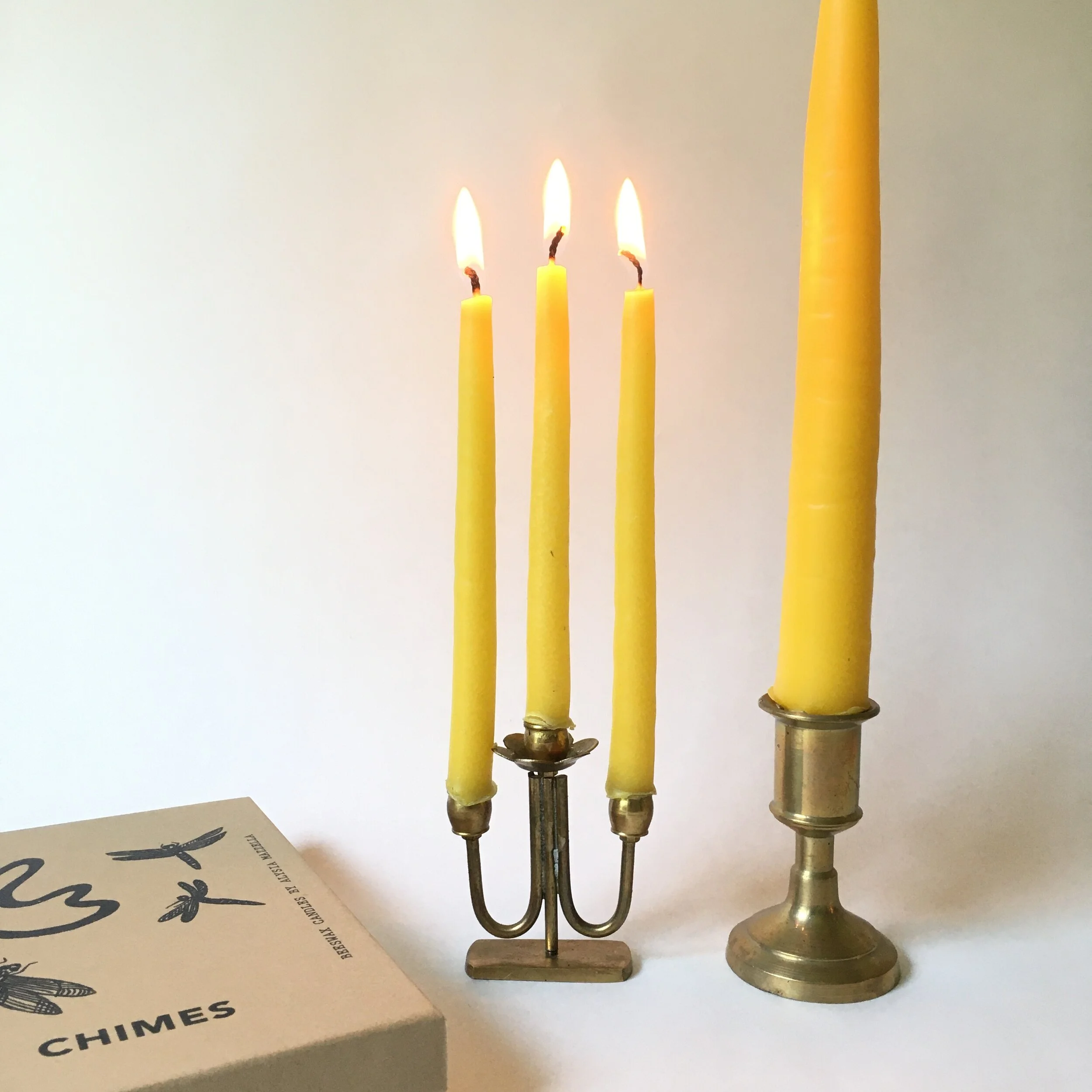 Hand Dipped Beeswax Taper Candle — Beeswax Candles by Alysia Mazzella
