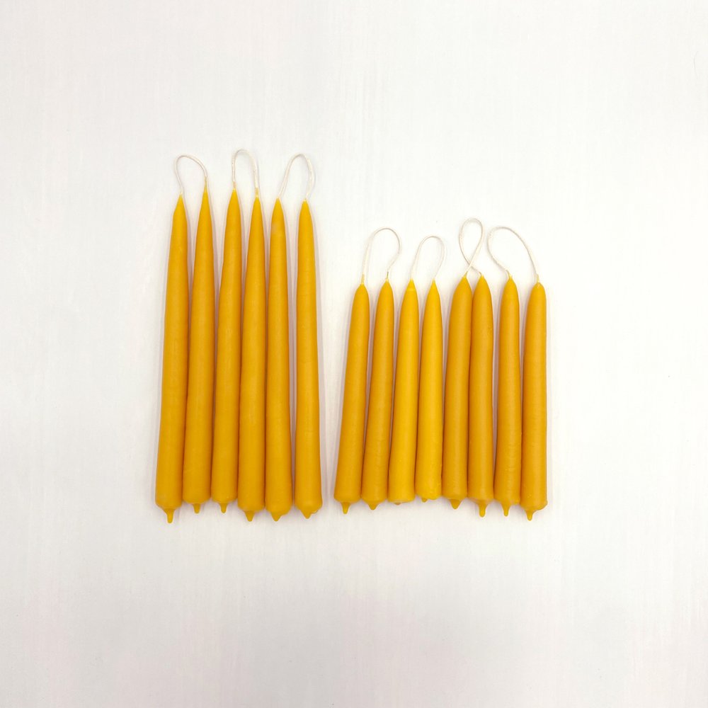 Alysia Mazzella  Hand-Dipped Pure Beeswax Taper Candles – Housework