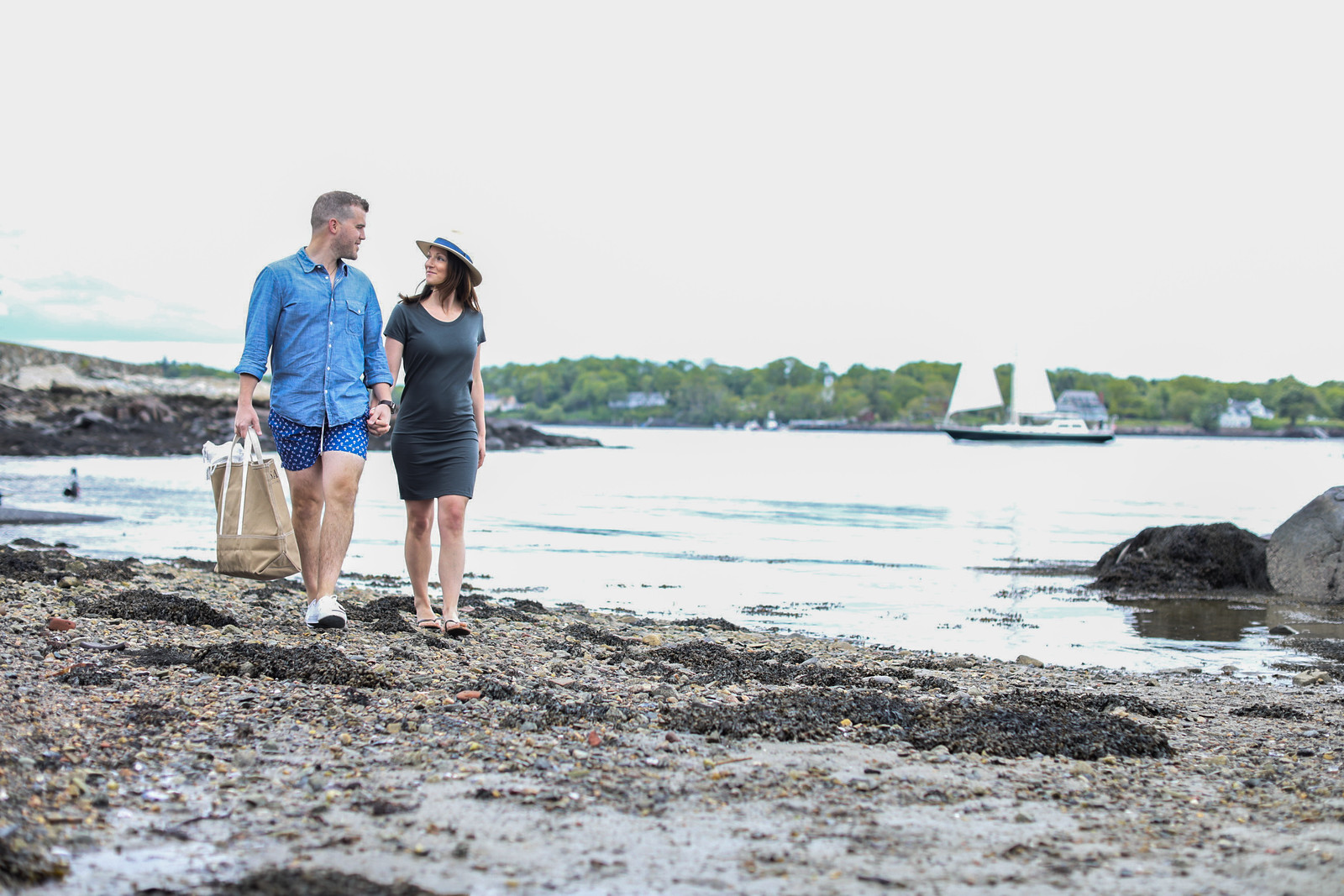 Rye Beach, Beach, Ocean, New Hampshire Seacoast, romantic getaway, couple, in love, scenic