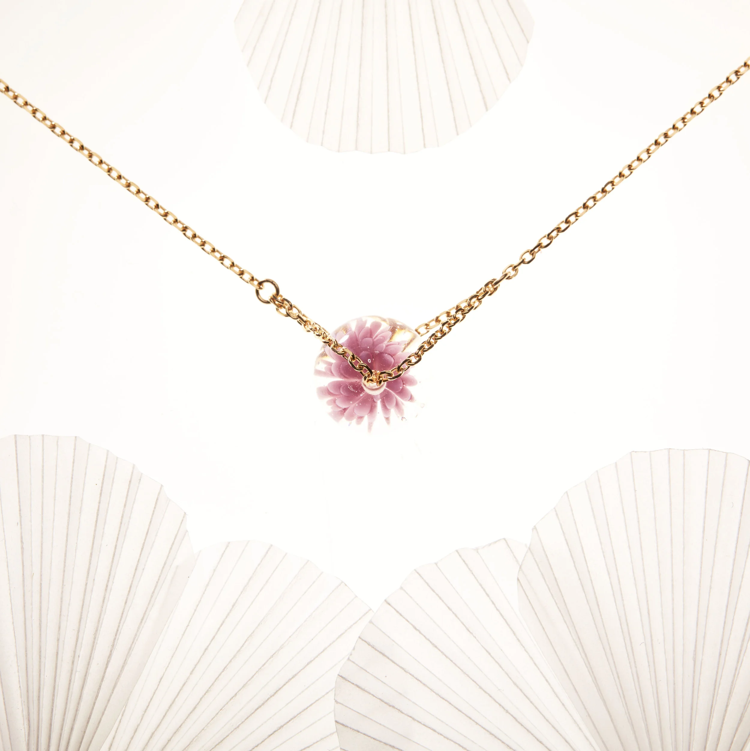 Rosée du matin / Collier / Violet minéral