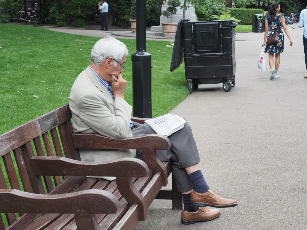  Crosswords in the park must be a national past-time. 