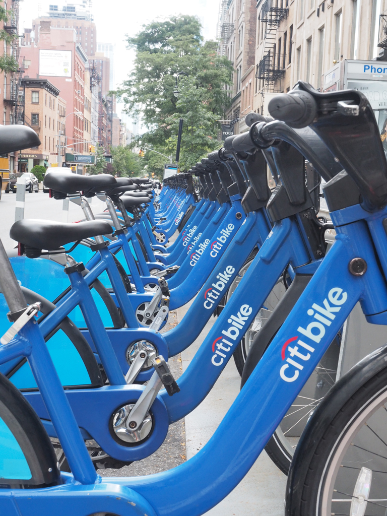  Citi Bike. &nbsp;New York's official bike sharing system. &nbsp;At around $160 for an annual pass these bikes are a great way to get around the city. &nbsp;As a tourist however, at $12/d it is a bit pricey.&nbsp; Travel tip: Download the Citi Bike a