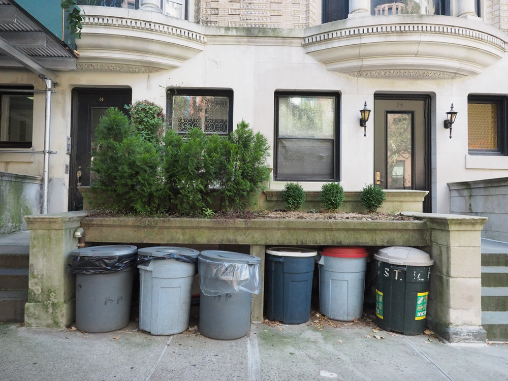  Remsen Street, Brooklyn. &nbsp;Purpose built niches for recycling bins!&nbsp;&nbsp; 