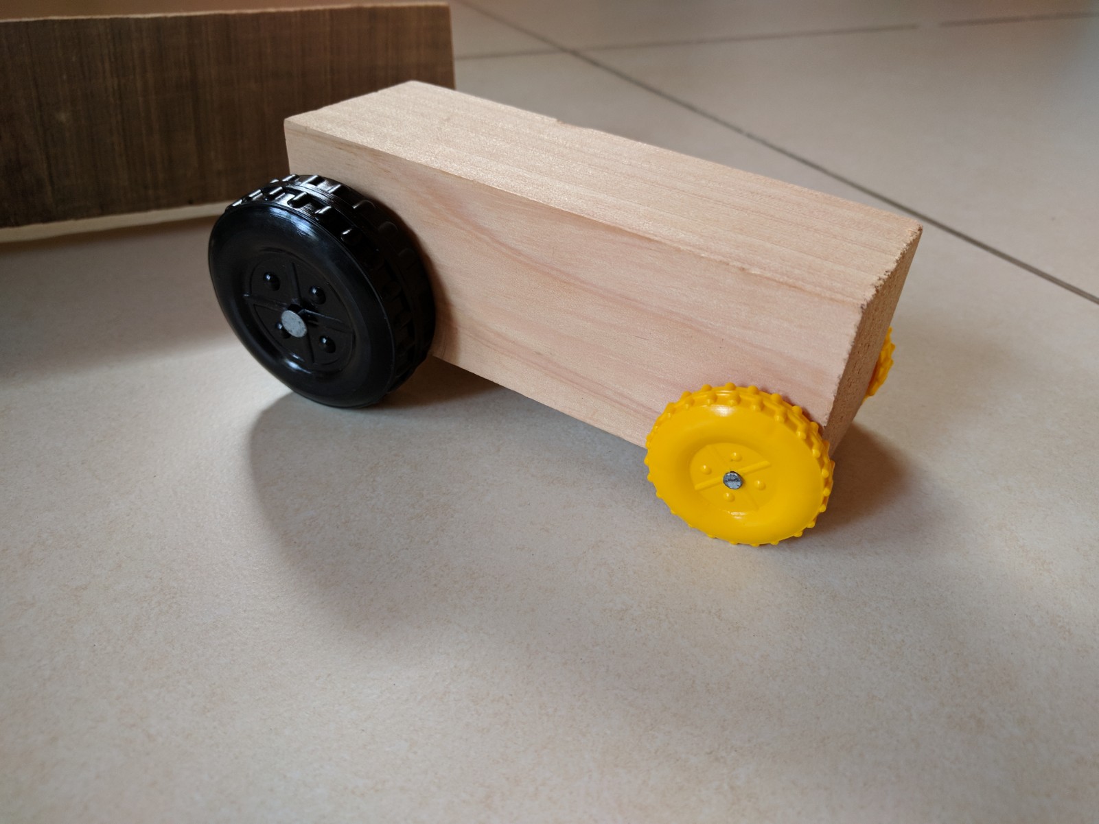 Craft wheel wooden car