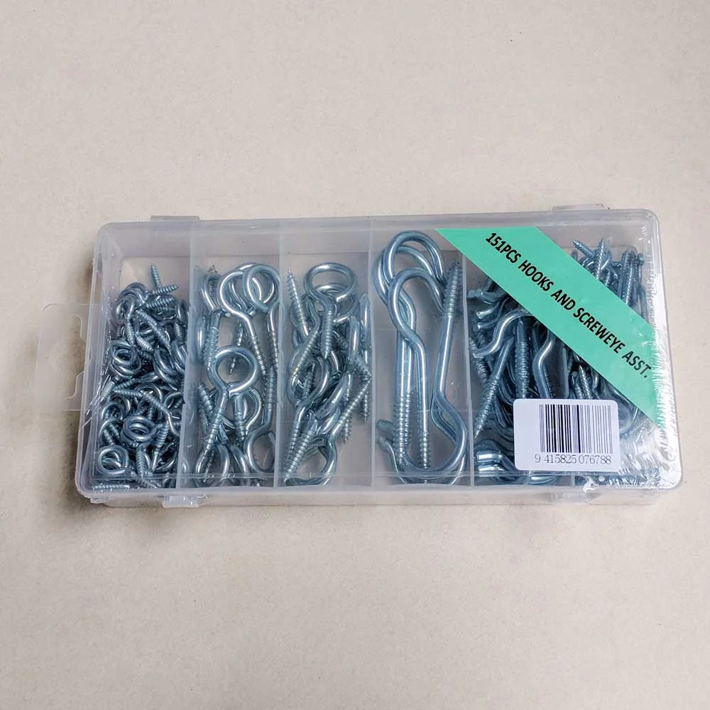 Assorted Hooks and Eye Screws