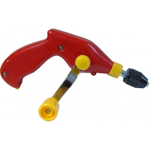 Pistol Grip Hand Drill for Safe Kids Woodworking and Craft Use