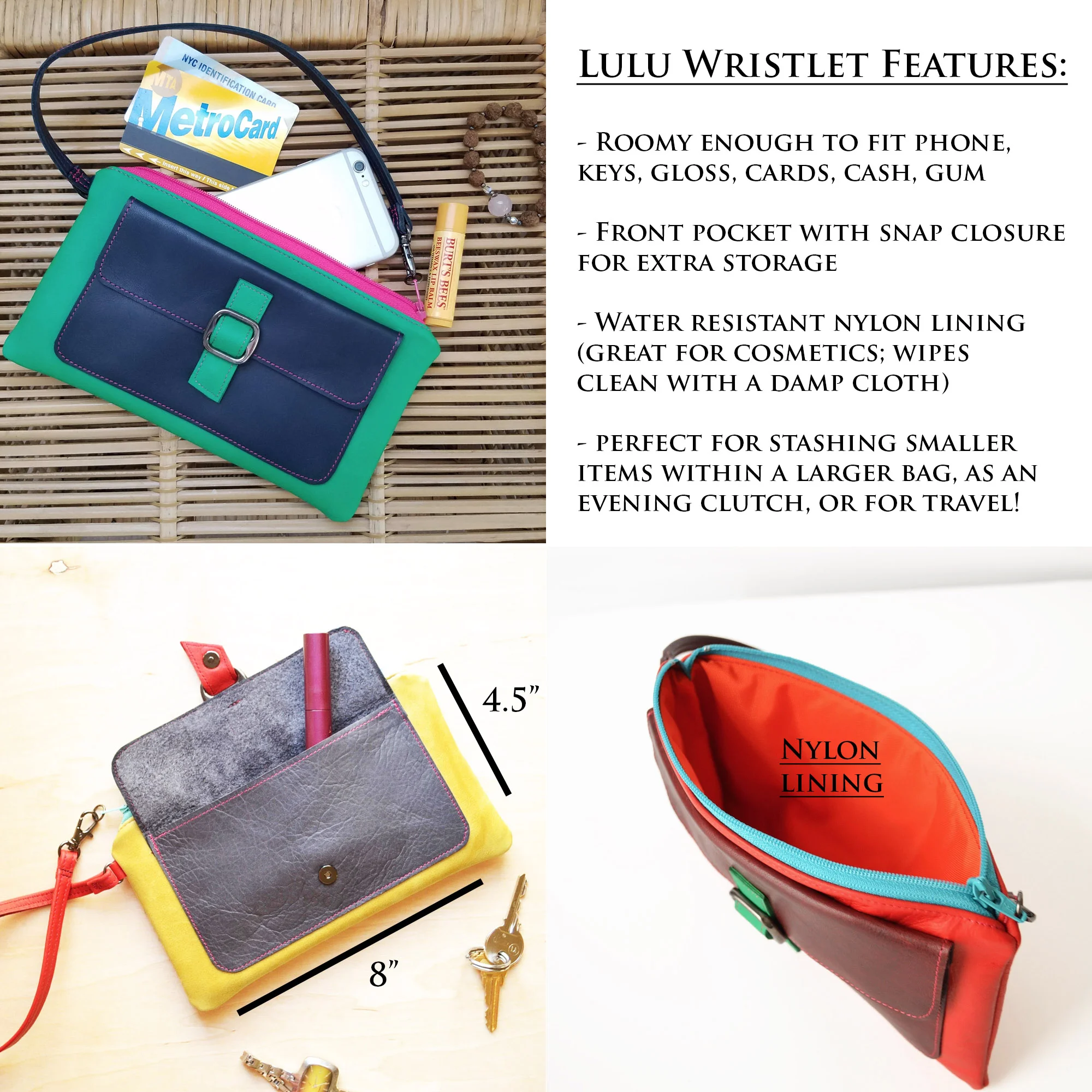 Lulu Wristlet Features