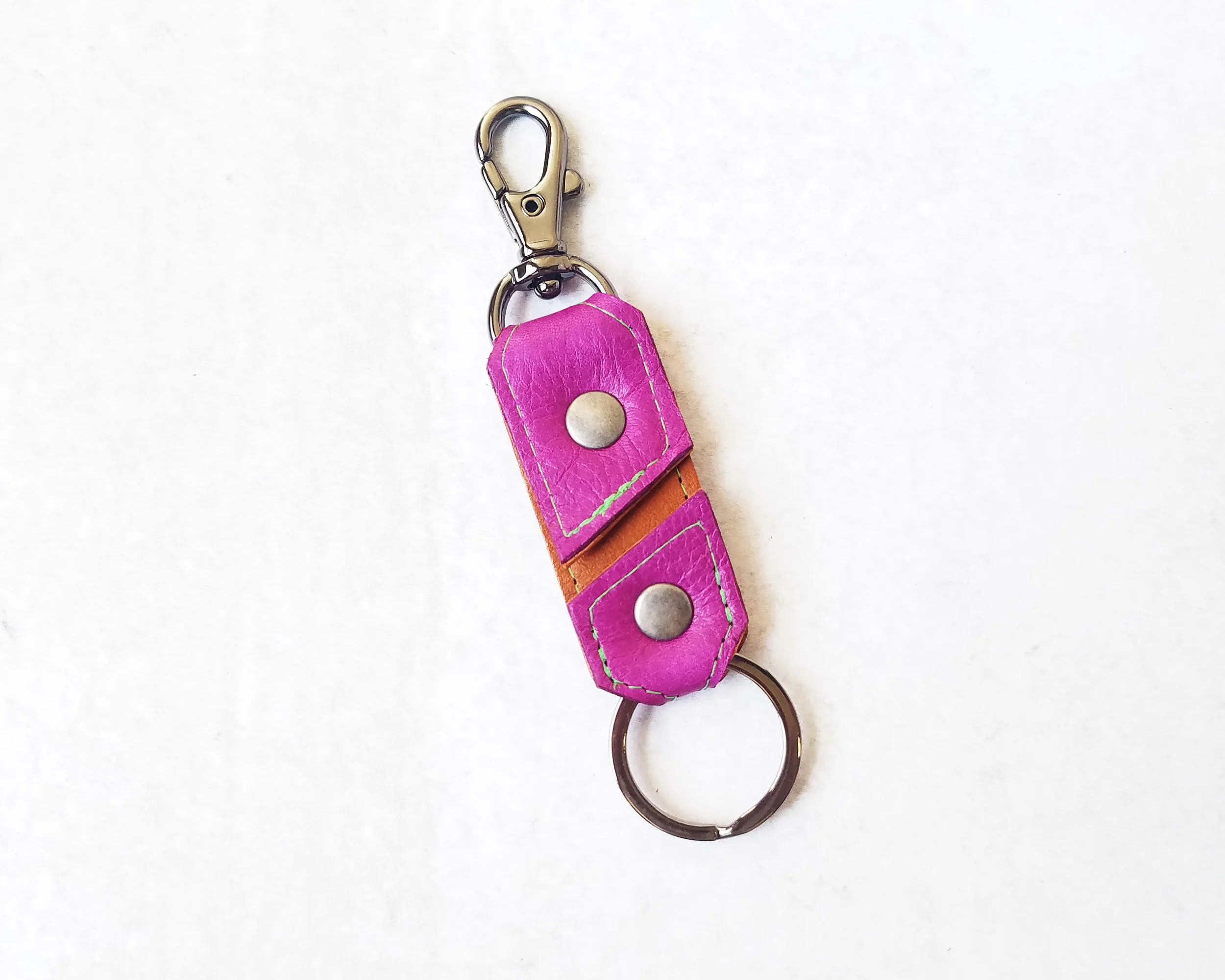 Magenta Cognac Key Fob 2.jpg