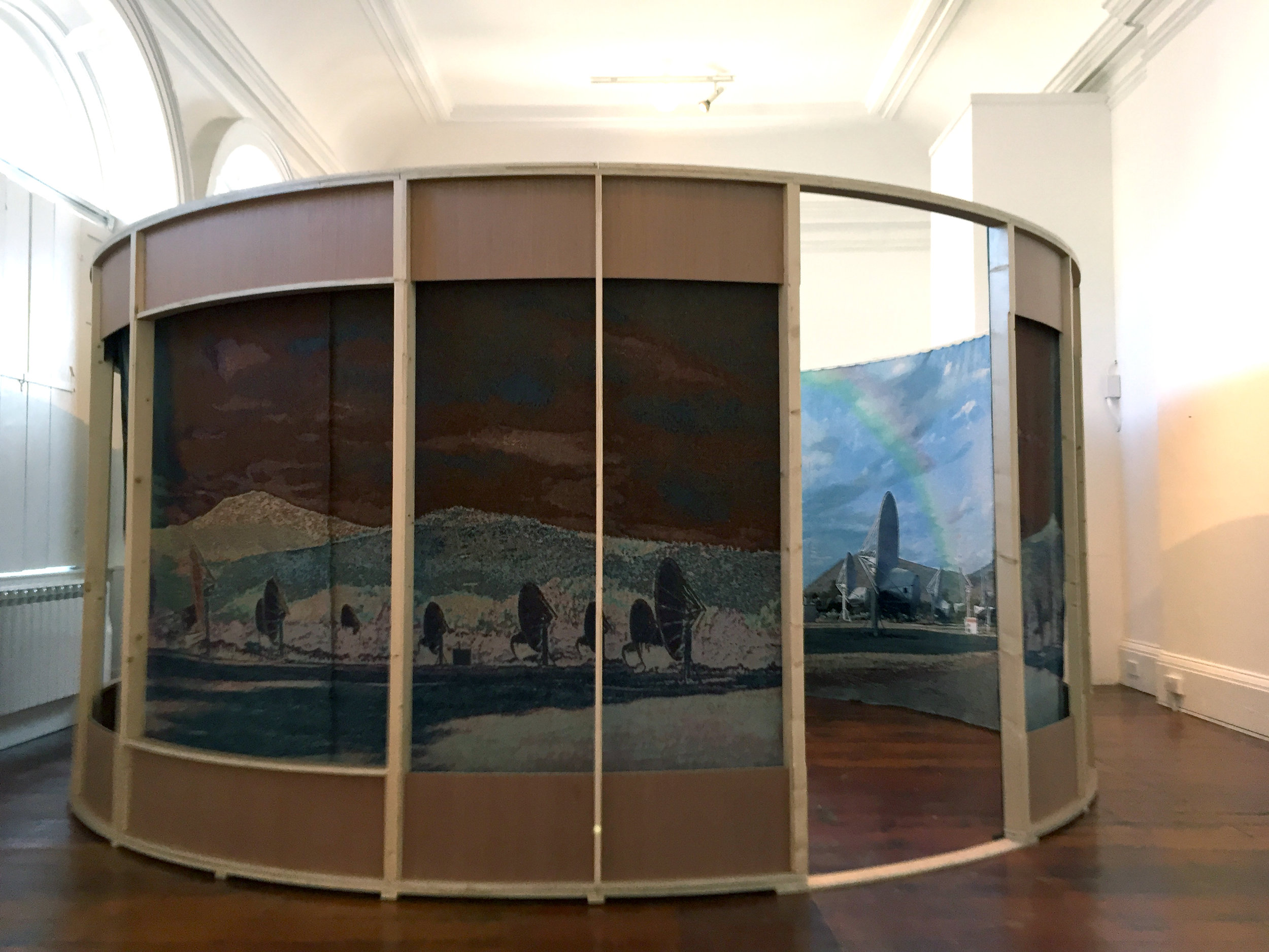 Our Life Mirrored by Two Suns: Kepler 16b, 2019. Installation view.