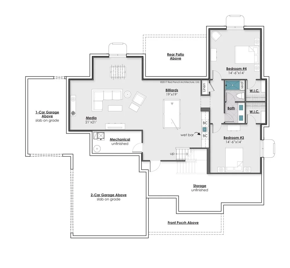  Lower Level Optional Finish - 1920 Square Feet 