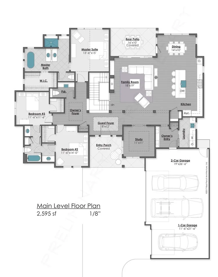  Main Level - 2,595 Finsihed Square Feet