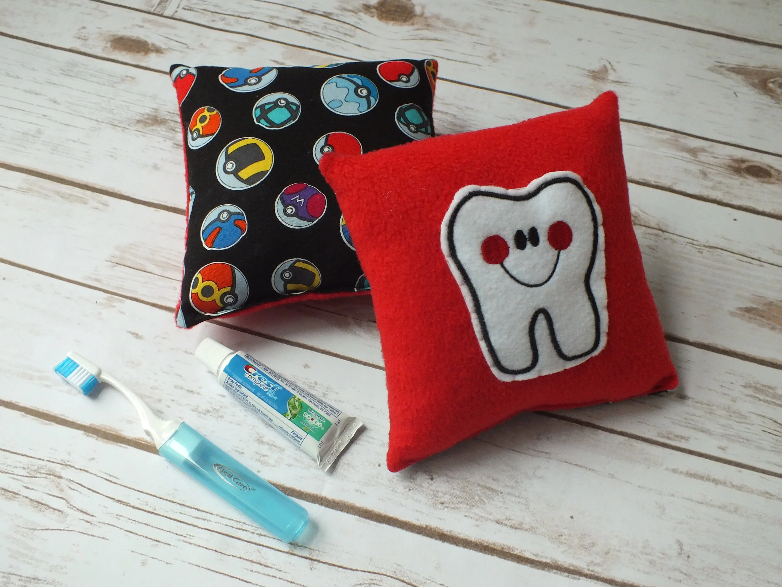 Pokemon Pokeball Tooth Fairy Pillows