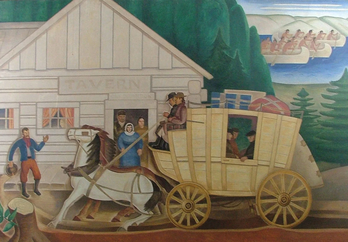 Jemne’s mural in the historic Brandon Auditorium