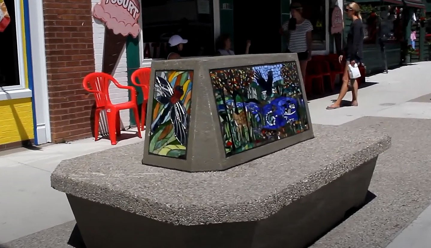  There are a lot of creative ways to implement art to a downtown or main street area such as events, sculptures, customized benches, paintings, and more. 