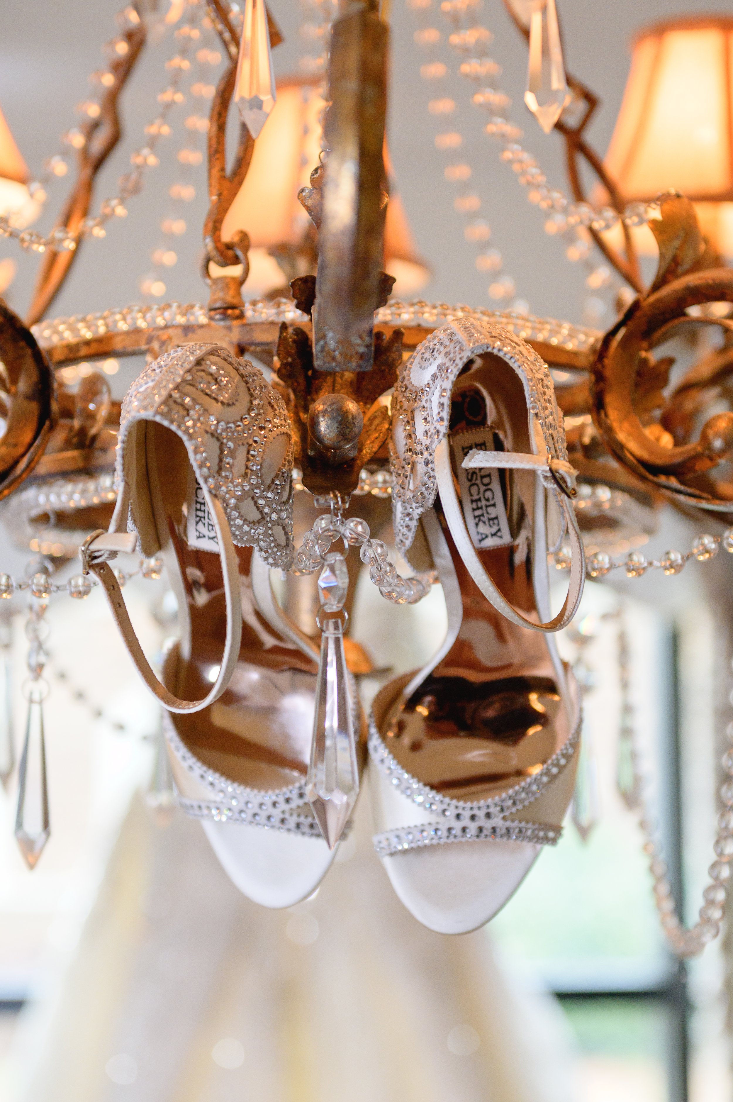 Luxury wedding day shoes for the bride