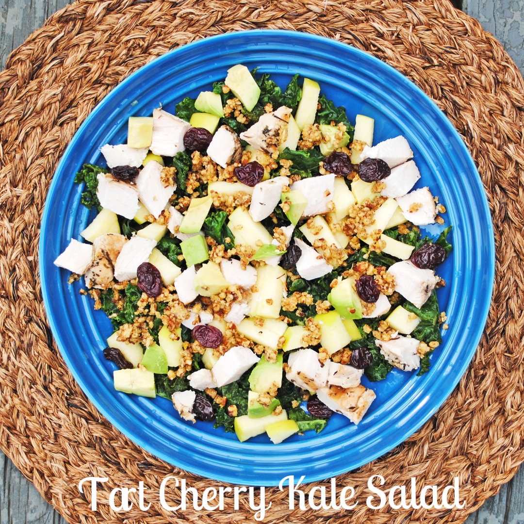 Tart Cherry Kale Salad