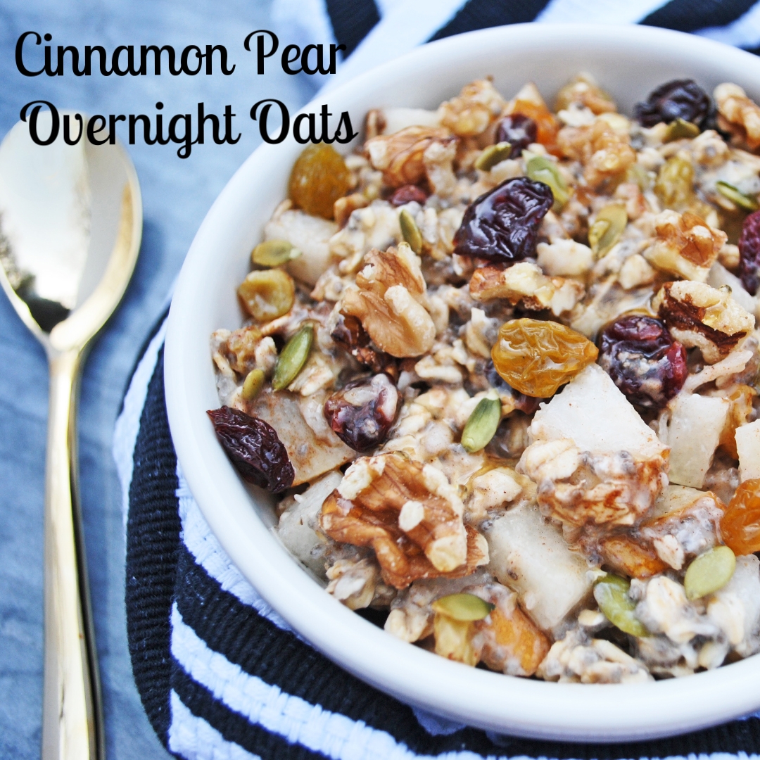 Cinnamon Pear Overnight Oats