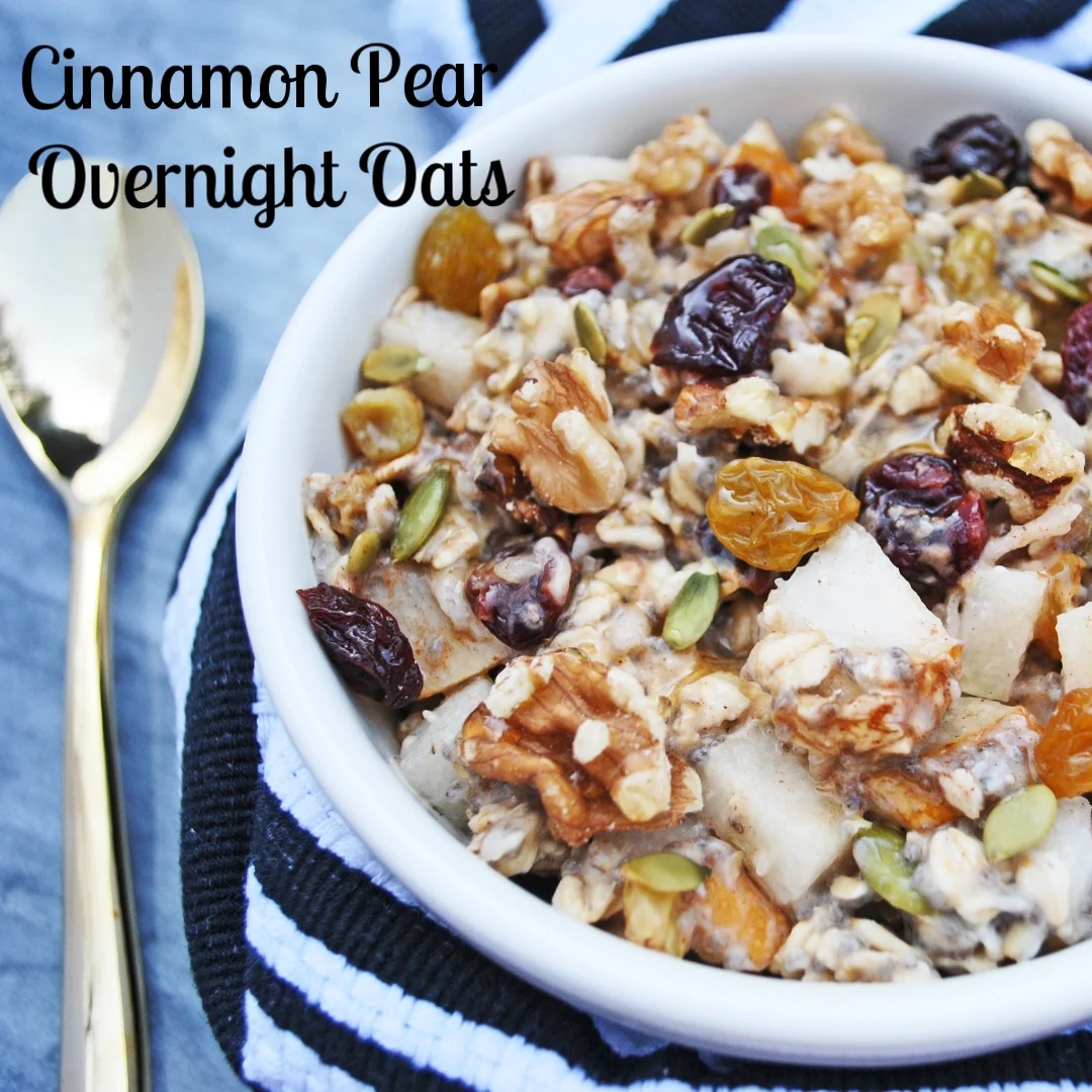 Cinnamon Pear Overnight Oats