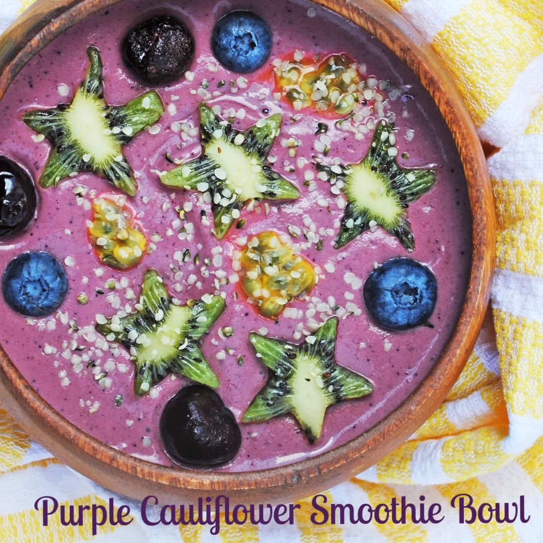 Purple Cauliflower Smoothie Bowl
