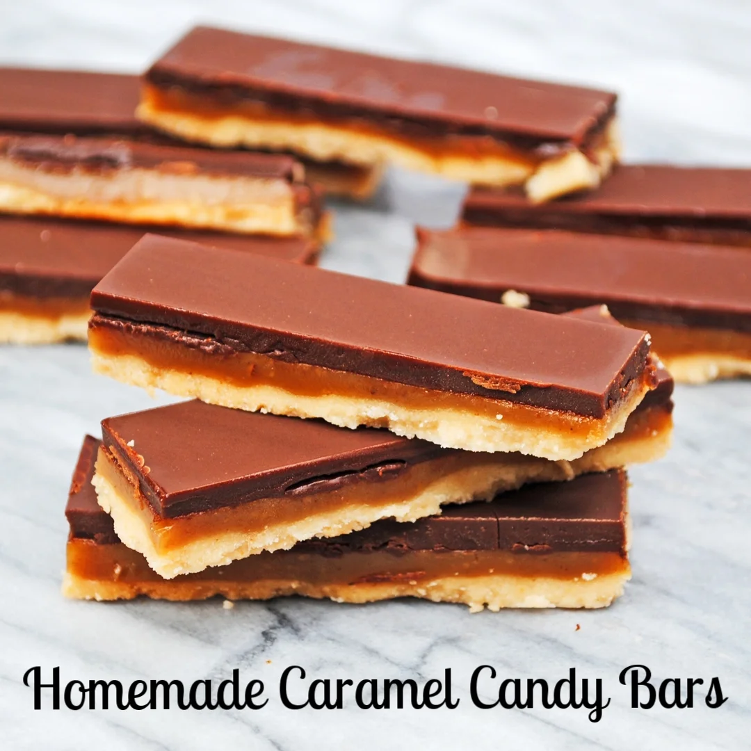 Homemade Caramel Candy Bars