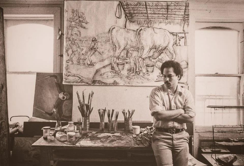 Manuel Macarrulla in his studio, 1983, Photo: B. Doktor https://www.bdocktorphotography.com