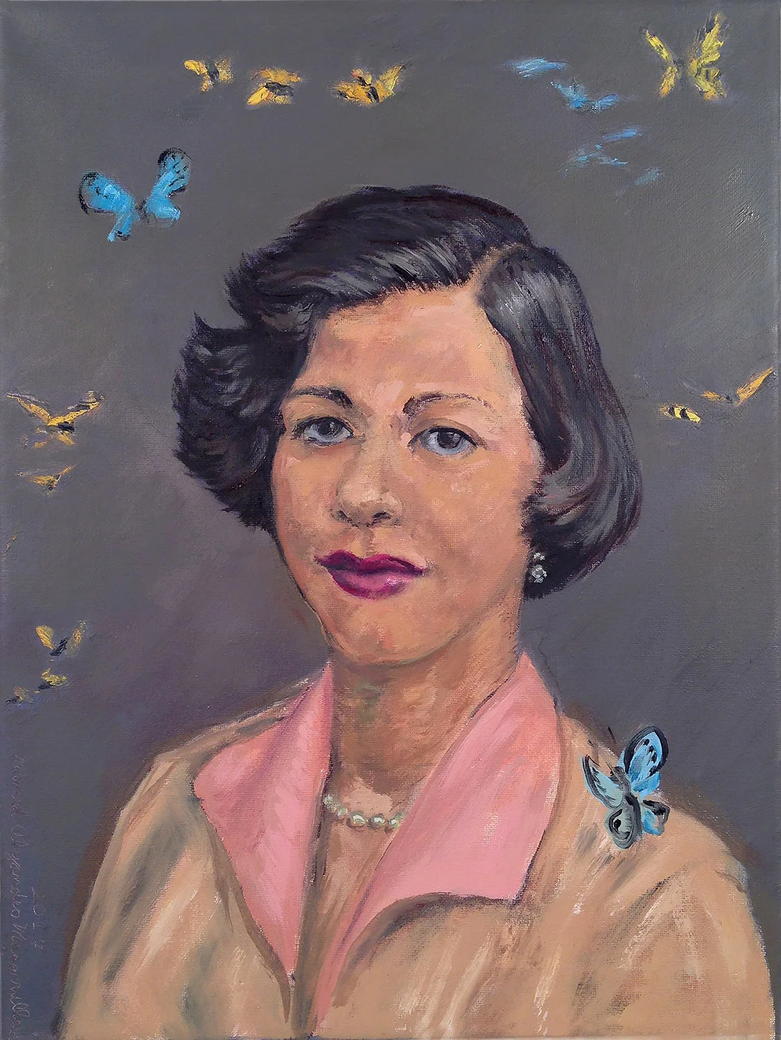 Minerva Mirabal, Study, 2018 Oil on canvas. 16" X 12" Private collection.
