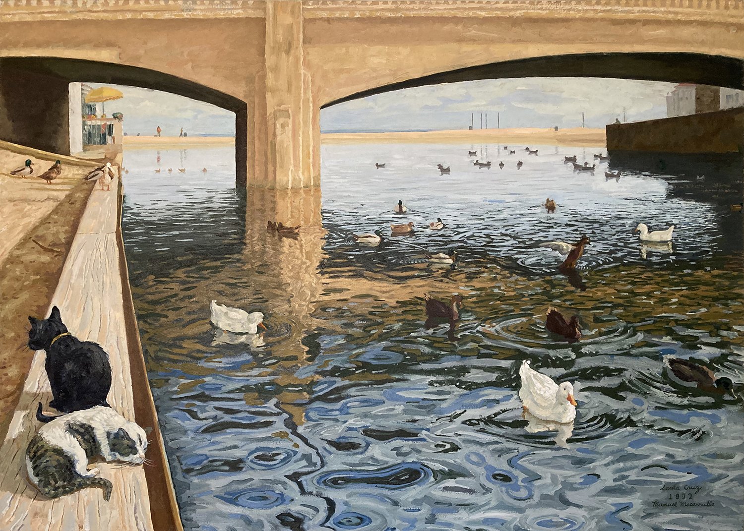    Santa Cruz (The St. Lawrence River),   1992. Oil on canvas. 60” X 84”. (Collection of the Santa Cruz Museum of Art and History.) 