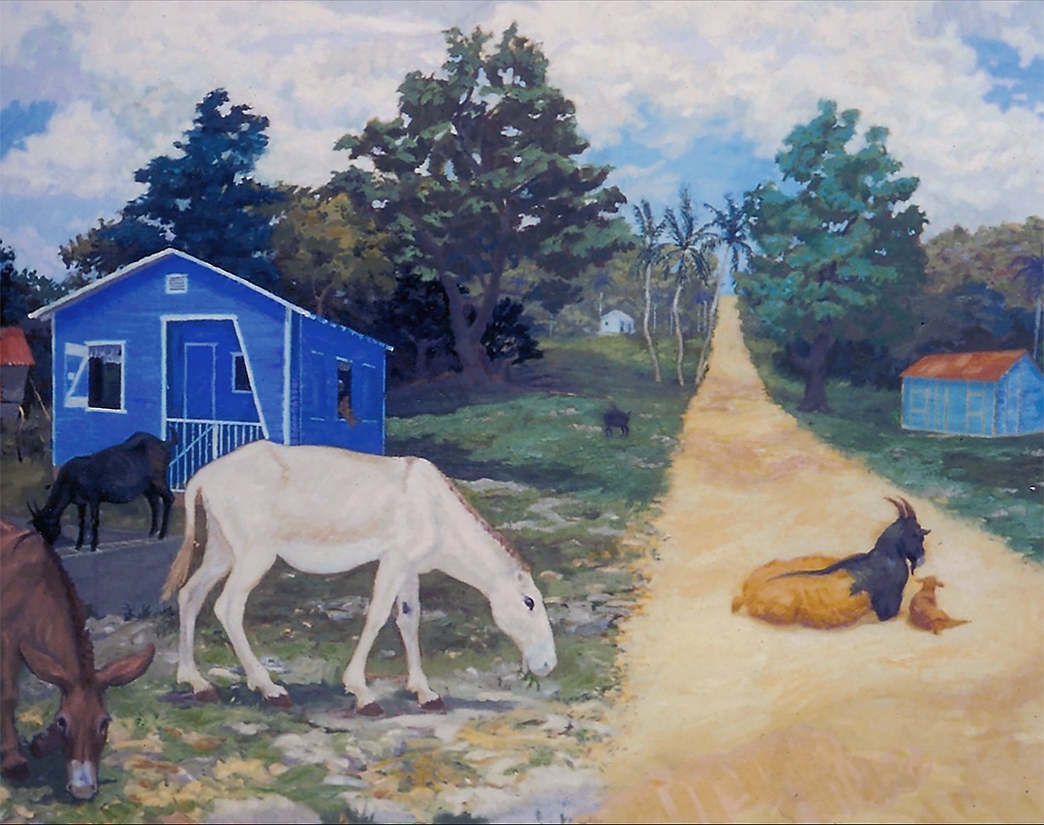    Donkey,   1983. Oil on canvas. 48” X 60”. (Private collection). 