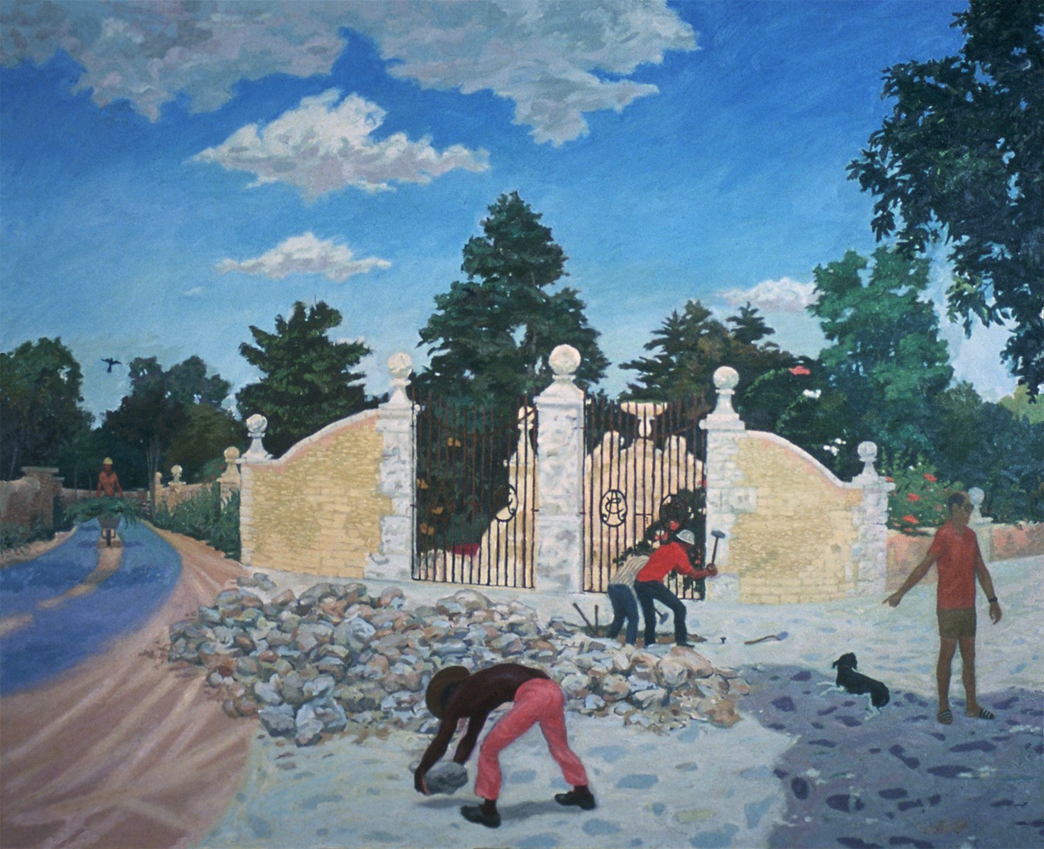    Homage to the Workers,   1982. Oil on canvas. 48” X 60”. 