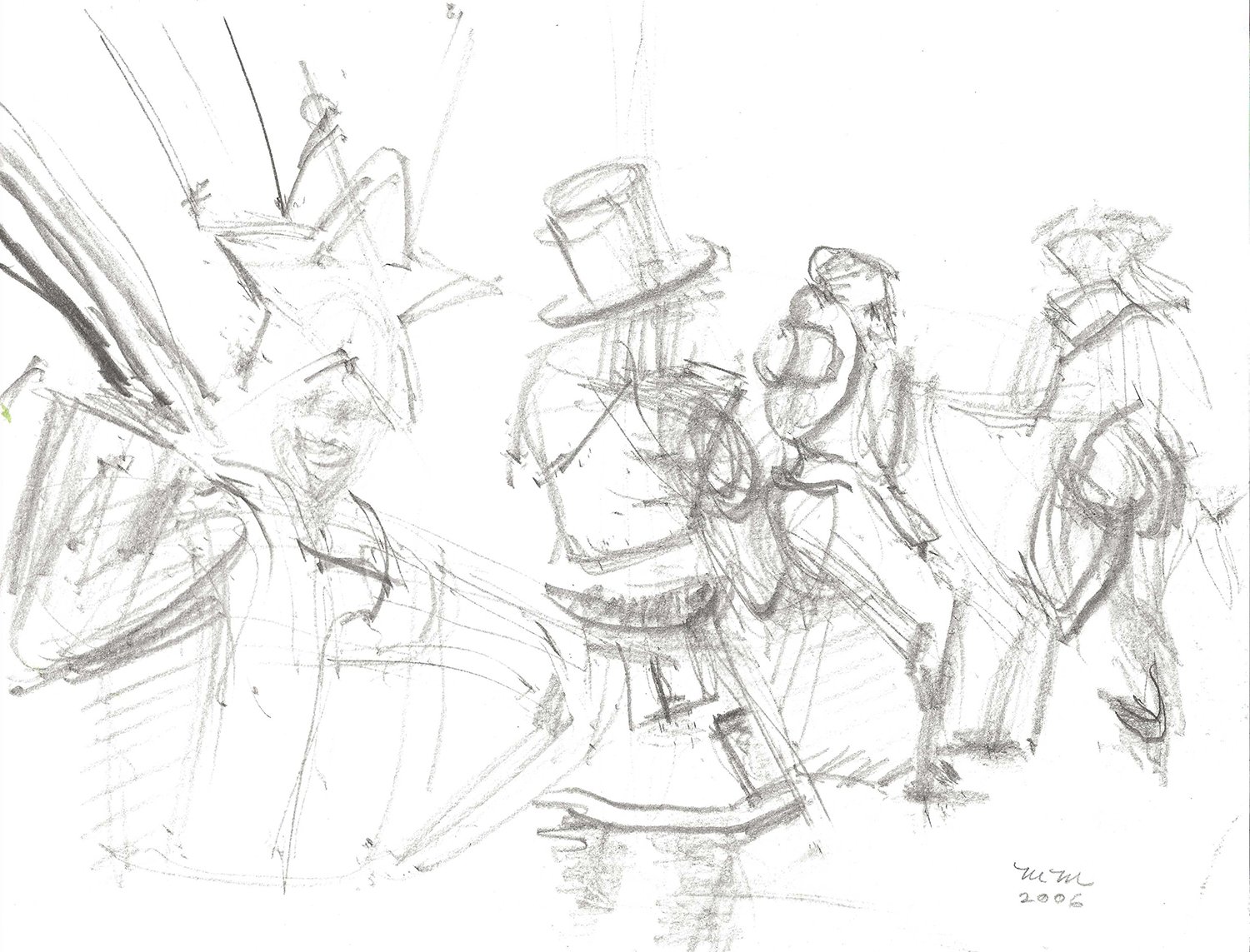  Composition study, 2006. Pencil. 9” X 12”. 