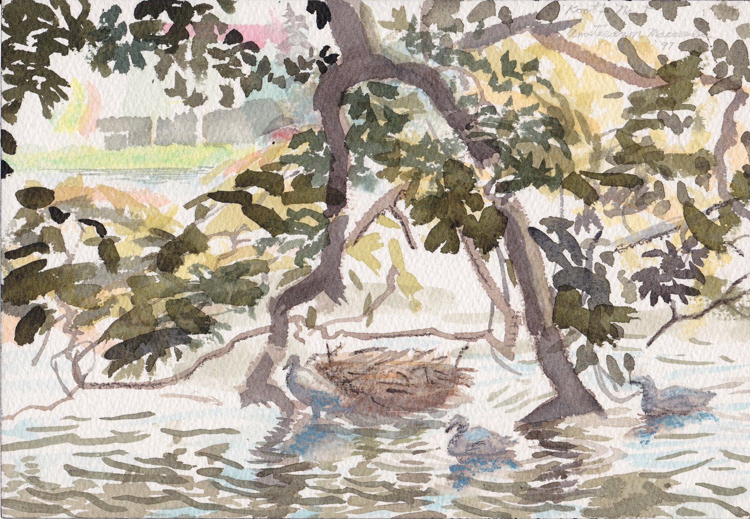    Koot’s Nest (Amsterdam),   1997. Watercolor. 