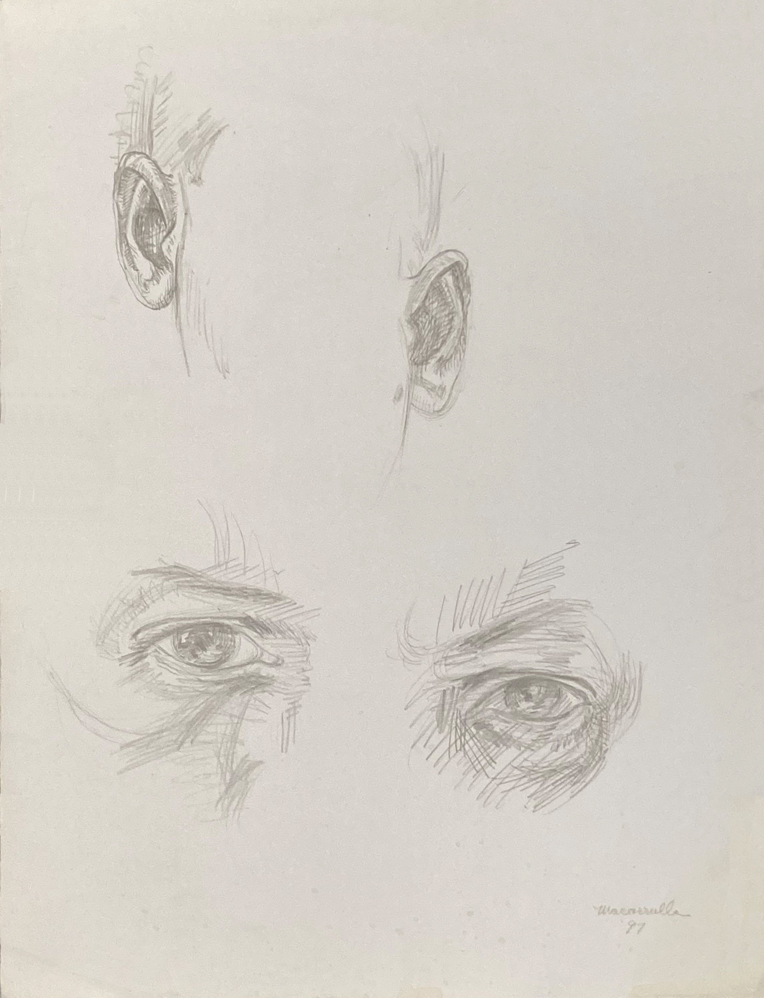 Eyes and Ears 1997 Silverpoint.jpg