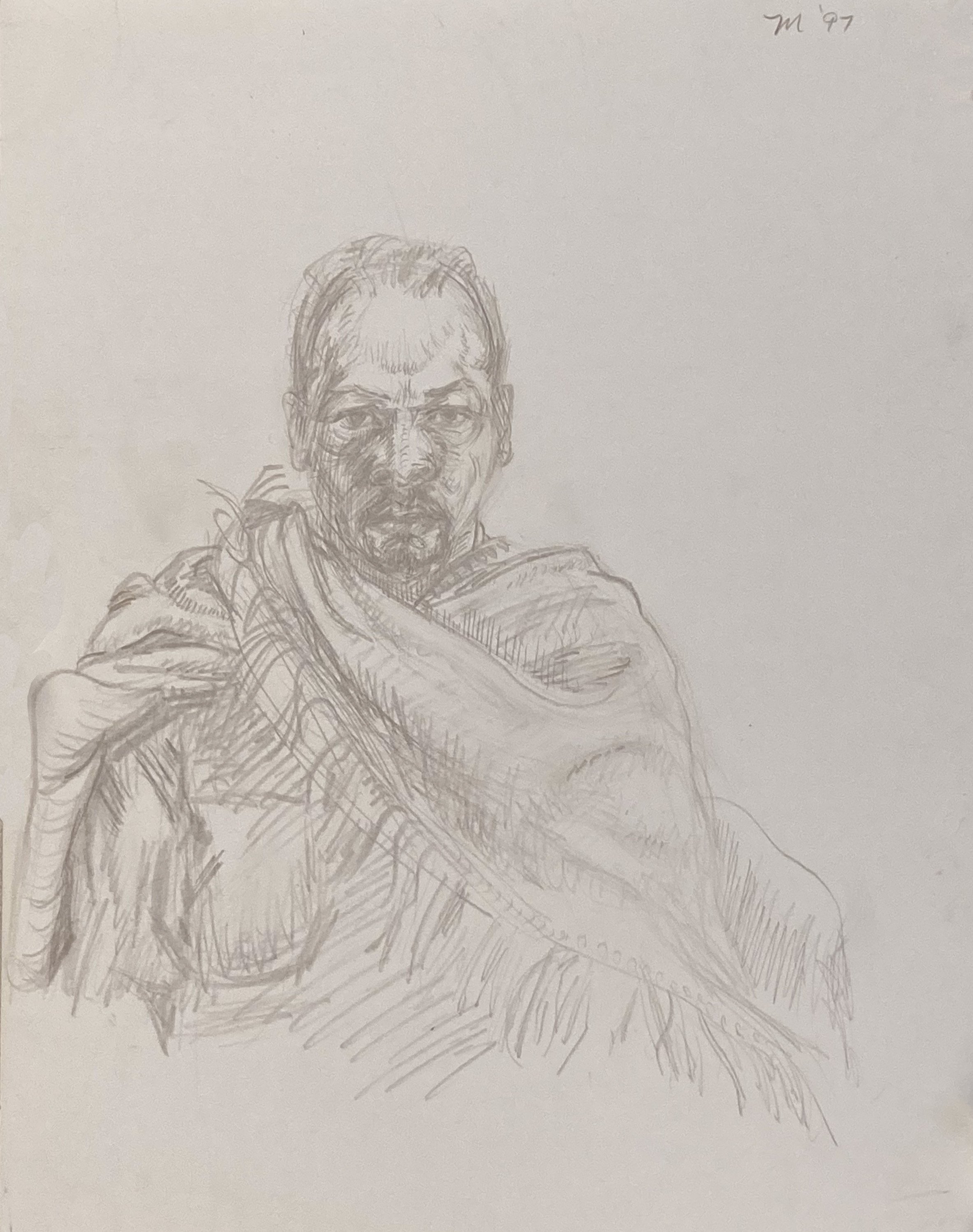 Self portrait 1997 Silverpoint.jpg