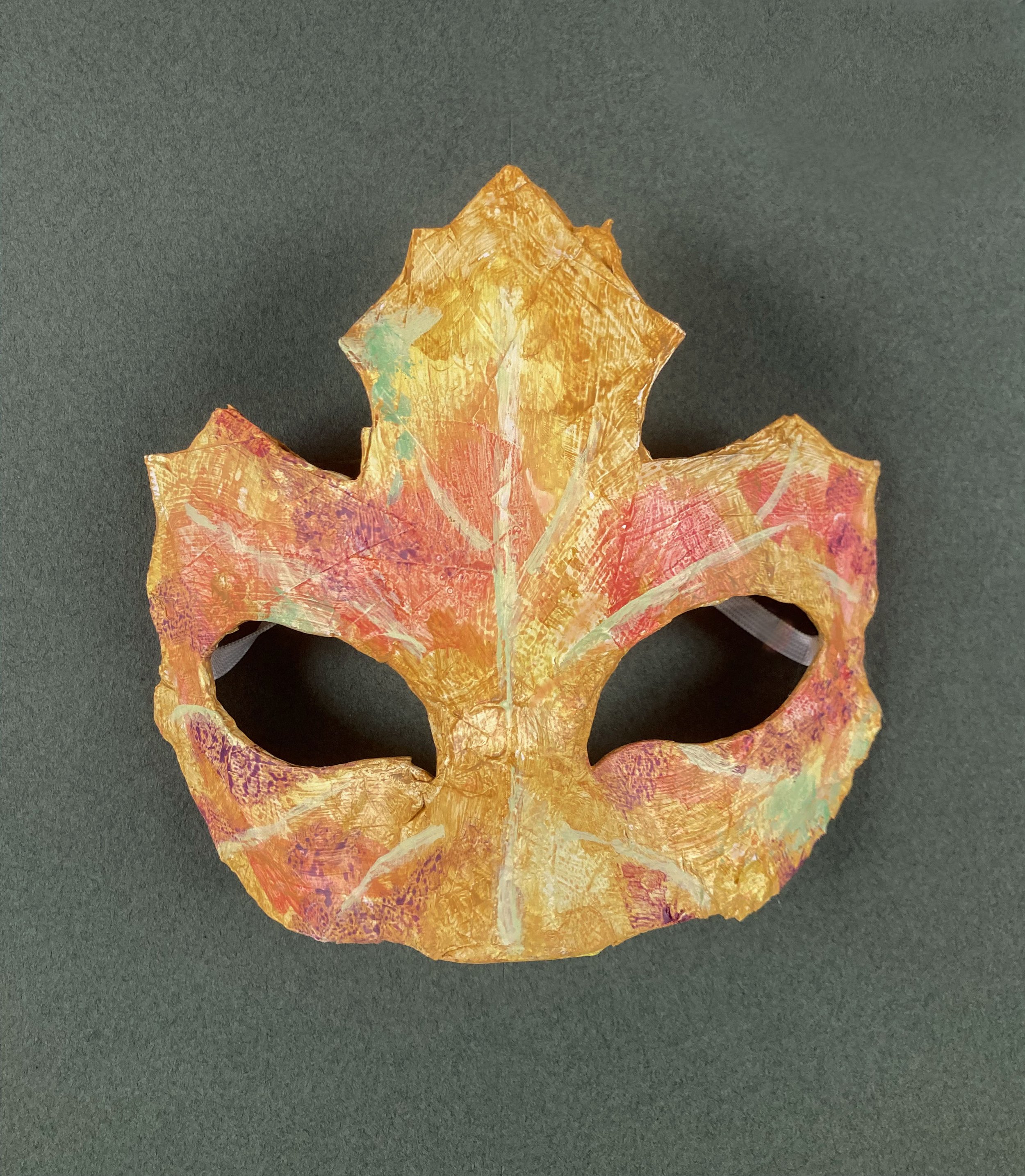    Maple Leaf Mask,   2024 Paper mache 