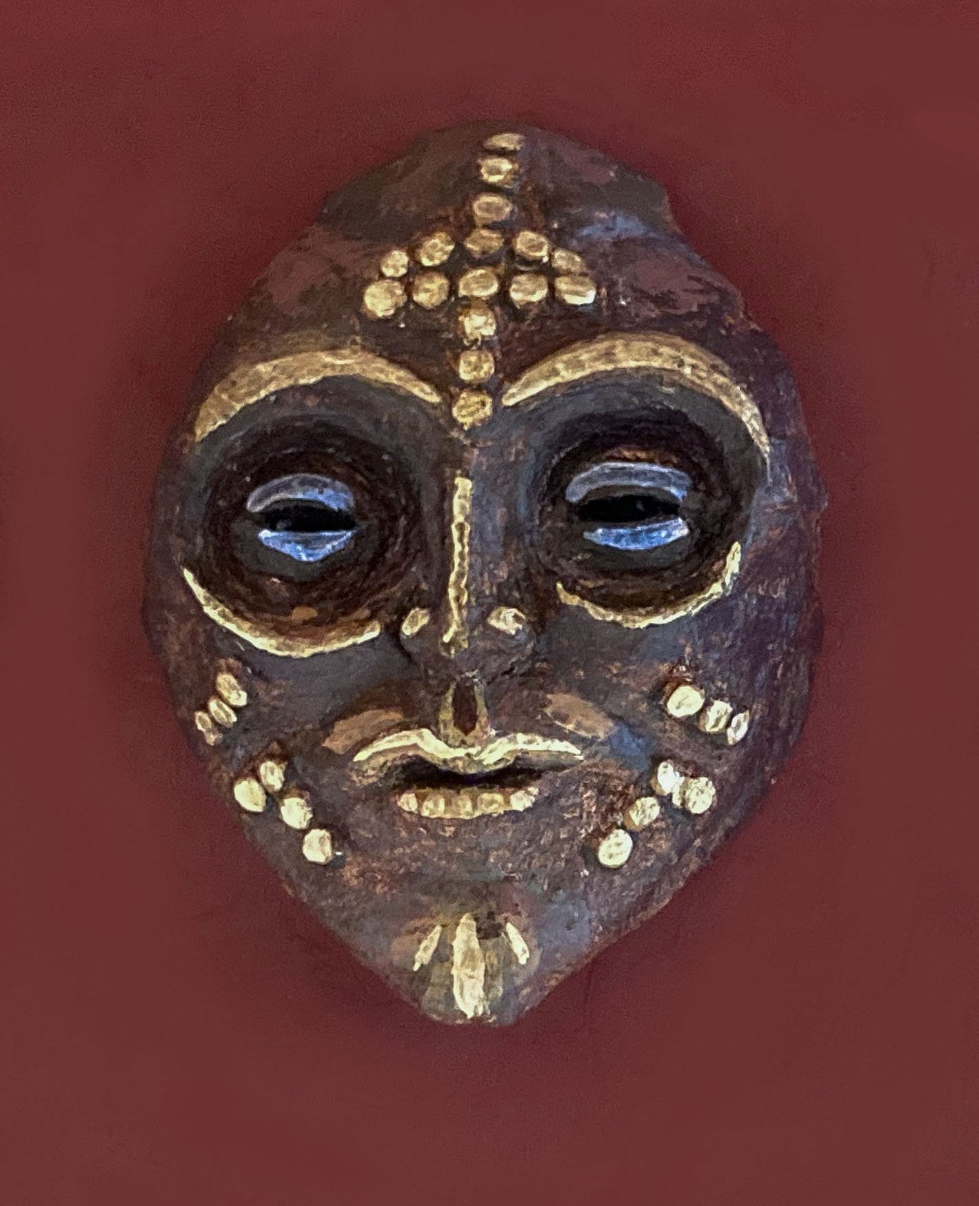    Fantasy Interpretation of Mask from Southern Congo,   2024 Mixed media. 