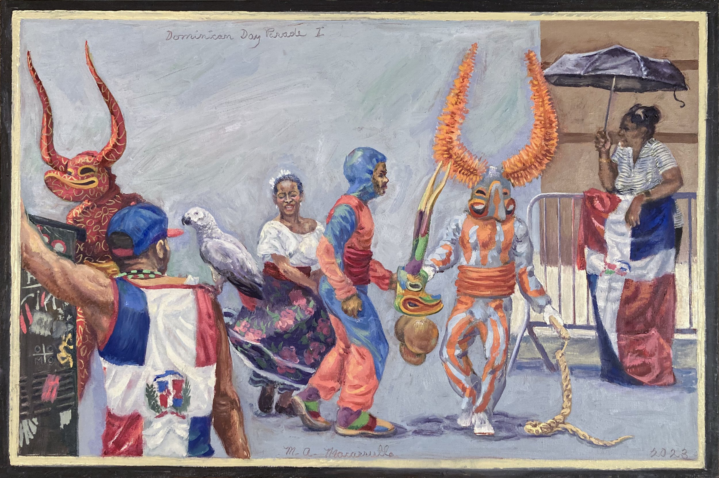 Dominican Day Parade I 2023 Oil 20X30.jpg