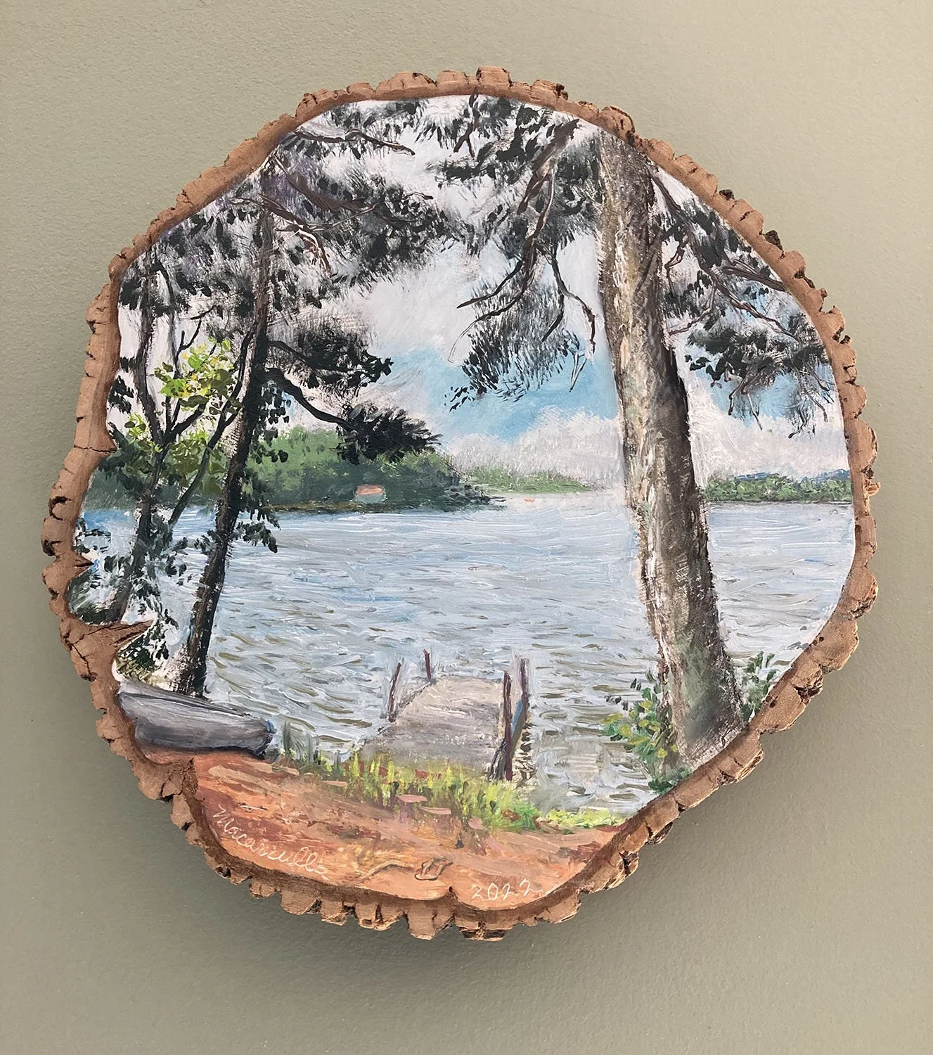View of Third Lake_2022_Oil on wood R.jpg