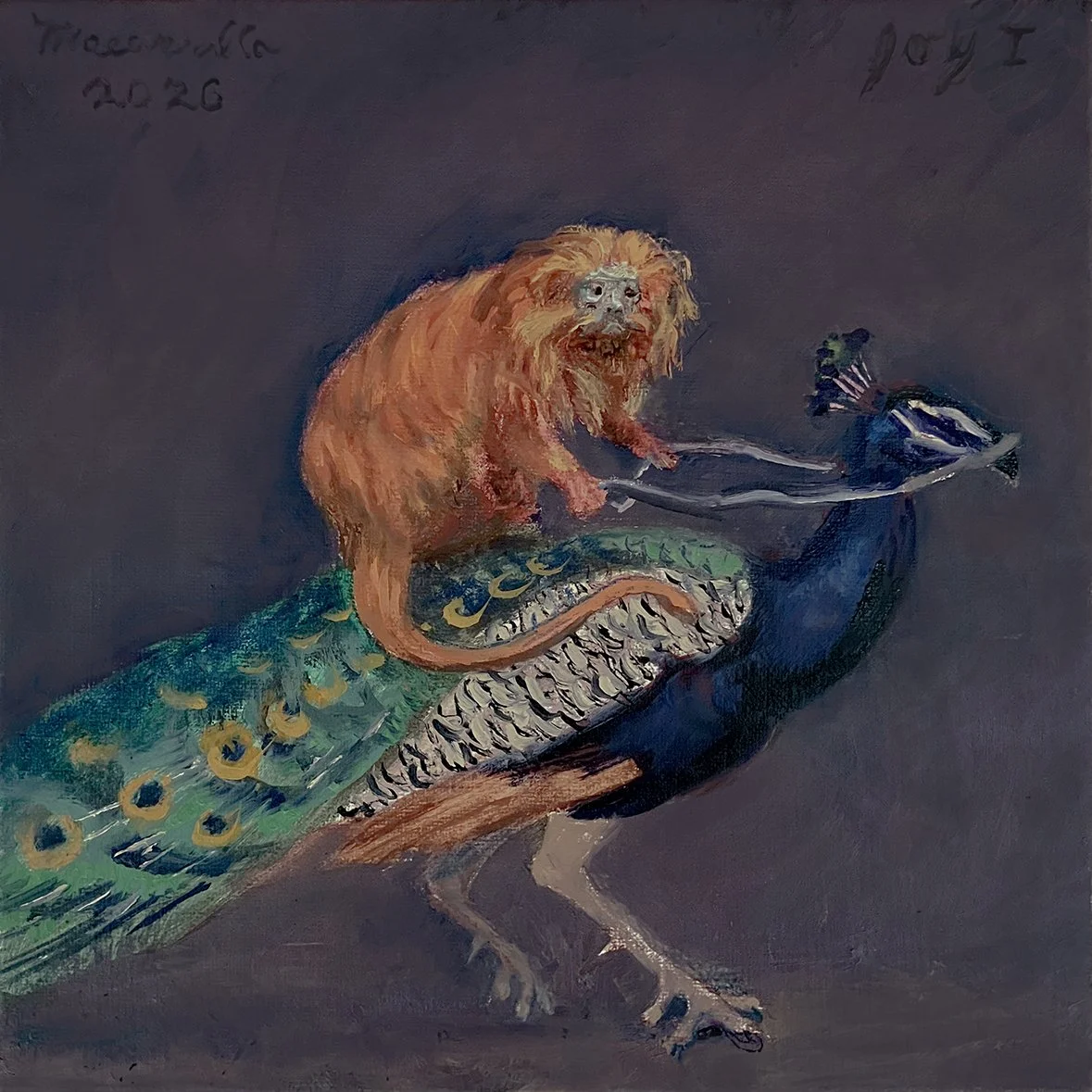    Joy I,   2026. Oil on canvas. 10” X 10”. 