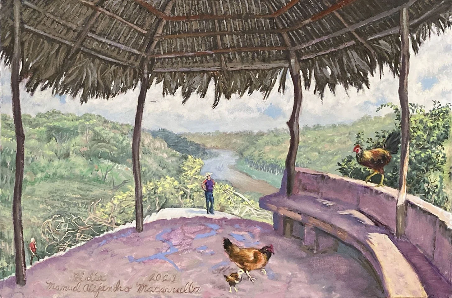    Daytime,   2021. Oil on canvas. 24” X 36”. 