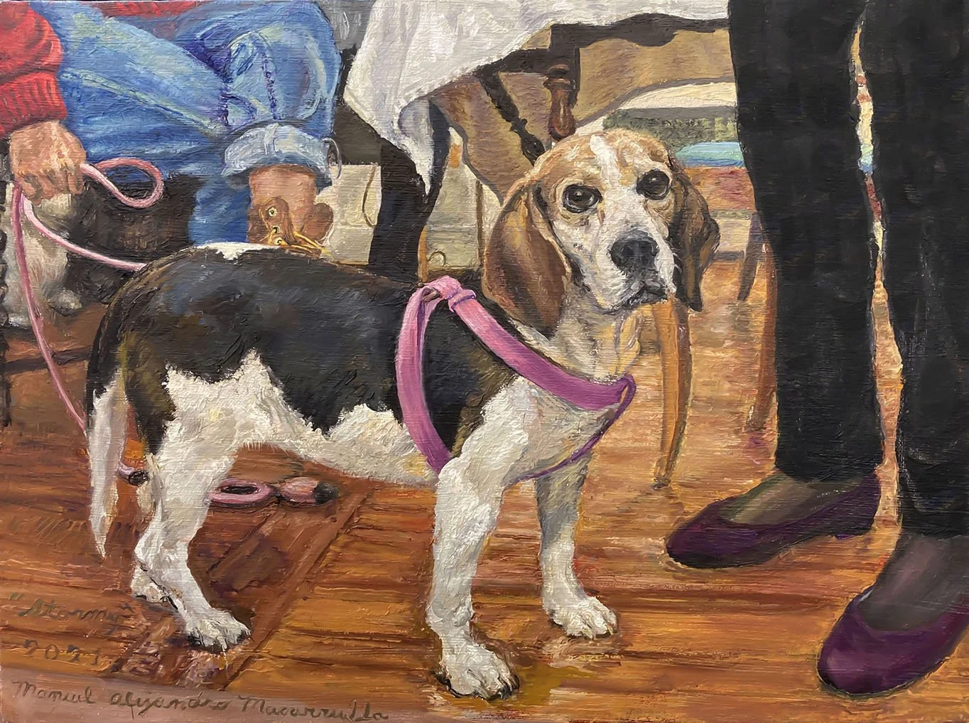   Stormy,   2021. Oil on canvas. 12” X 16”. 