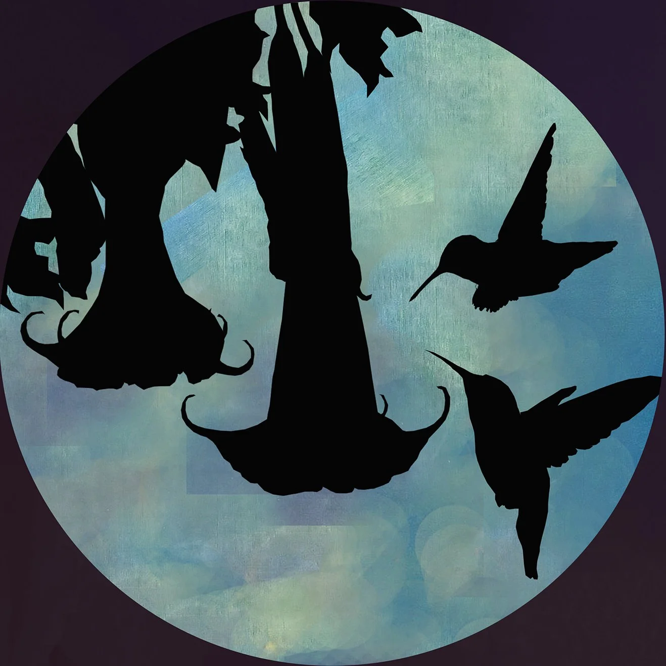    Hummingbirds Blue,   2026. Digital. 