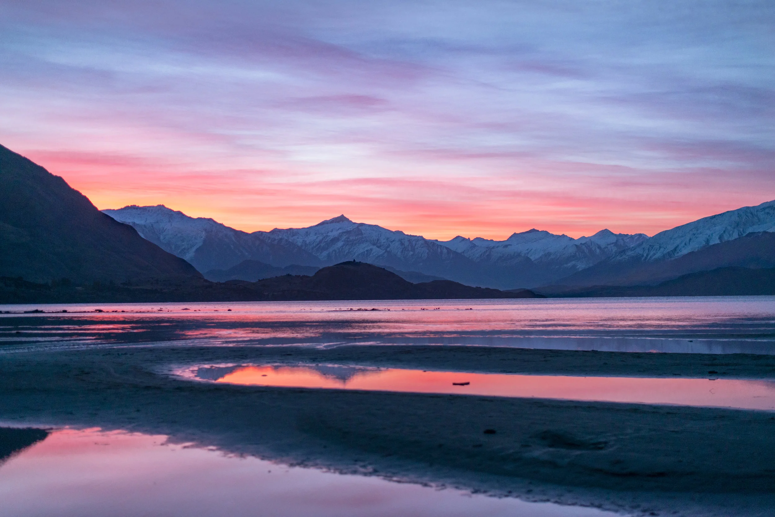 Dusk on Lake Wanaka, New Zealand. 2015.