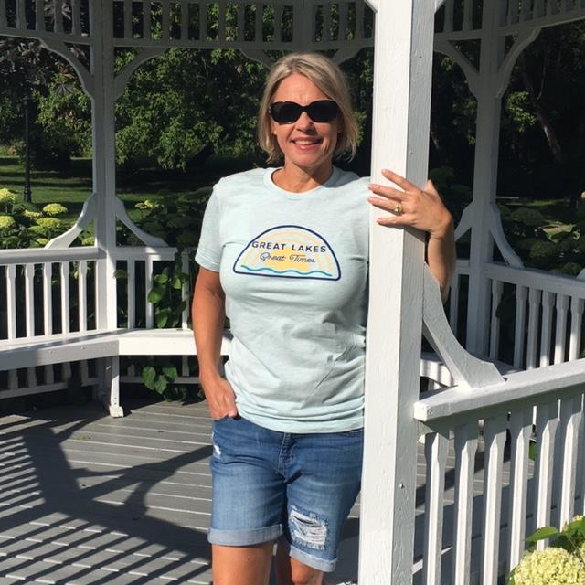 One of the best photo ops in South Lyon? We think so! And it’s the perfect background to show off the Detroit Shirt Co 50/50, which is available at Venue for $28.